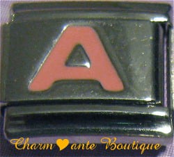 Lettre A rose 1