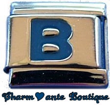 Lettre B bleu