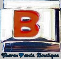 Lettre B rouge