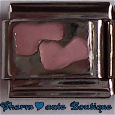 Empreintes de pieds roses