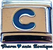 Lettre C bleu