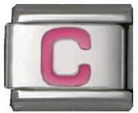 Lettre C rose 2