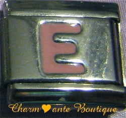 Lettre E rose 1