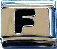 Lettre F noir
