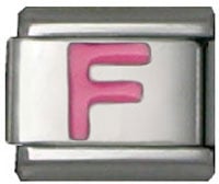 Lettre F rose 2