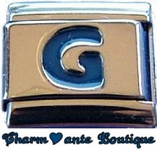 Lettre G bleu