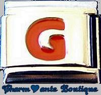Lettre G rouge