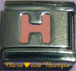 Lettre H rose 1