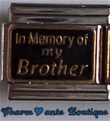 In Memory of my Brother sur fond noir