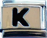 Lettre K noir
