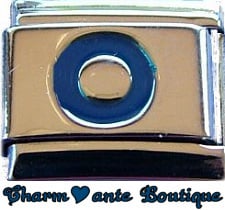 Lettre O bleu