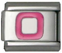 Lettre O rose 2