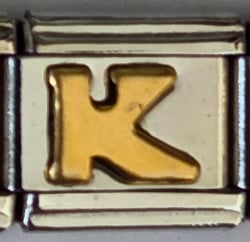 Lettre K doré