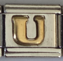 Lettre U doré