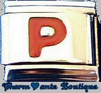 Lettre P rouge