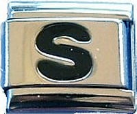 Lettre S noir