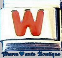 Lettre W rouge