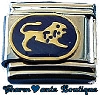 Signe du zodiaque - Bleu - Lion